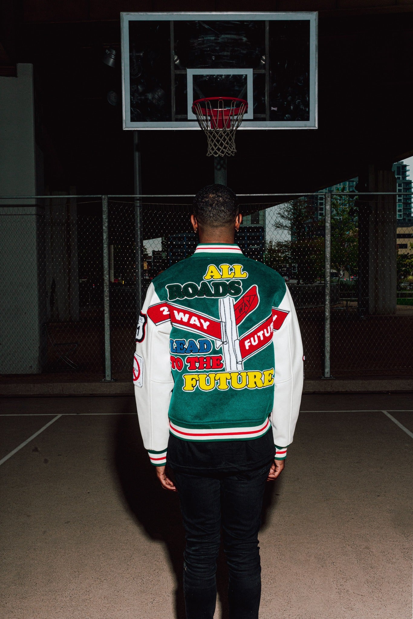 "All Roads" Varsity Jacket